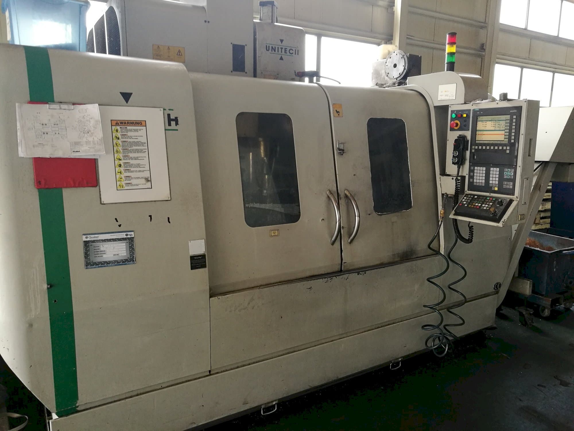 Front view of UNITECH VMC-1250P3  machine