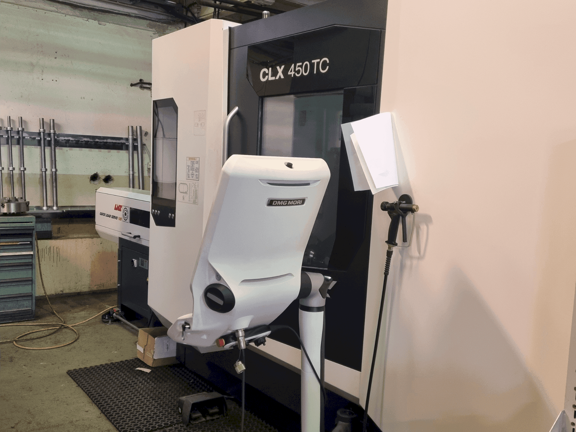 Front view of DMG MORI CLX 450 TC  machine