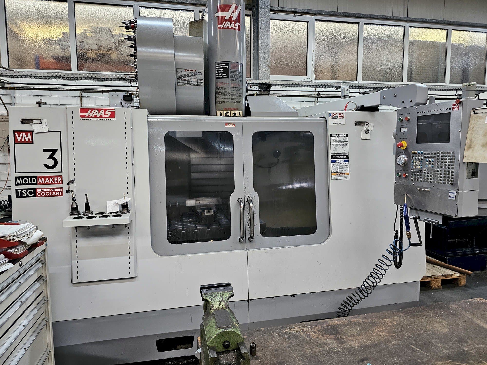 Front view of HAAS VM 3 machine