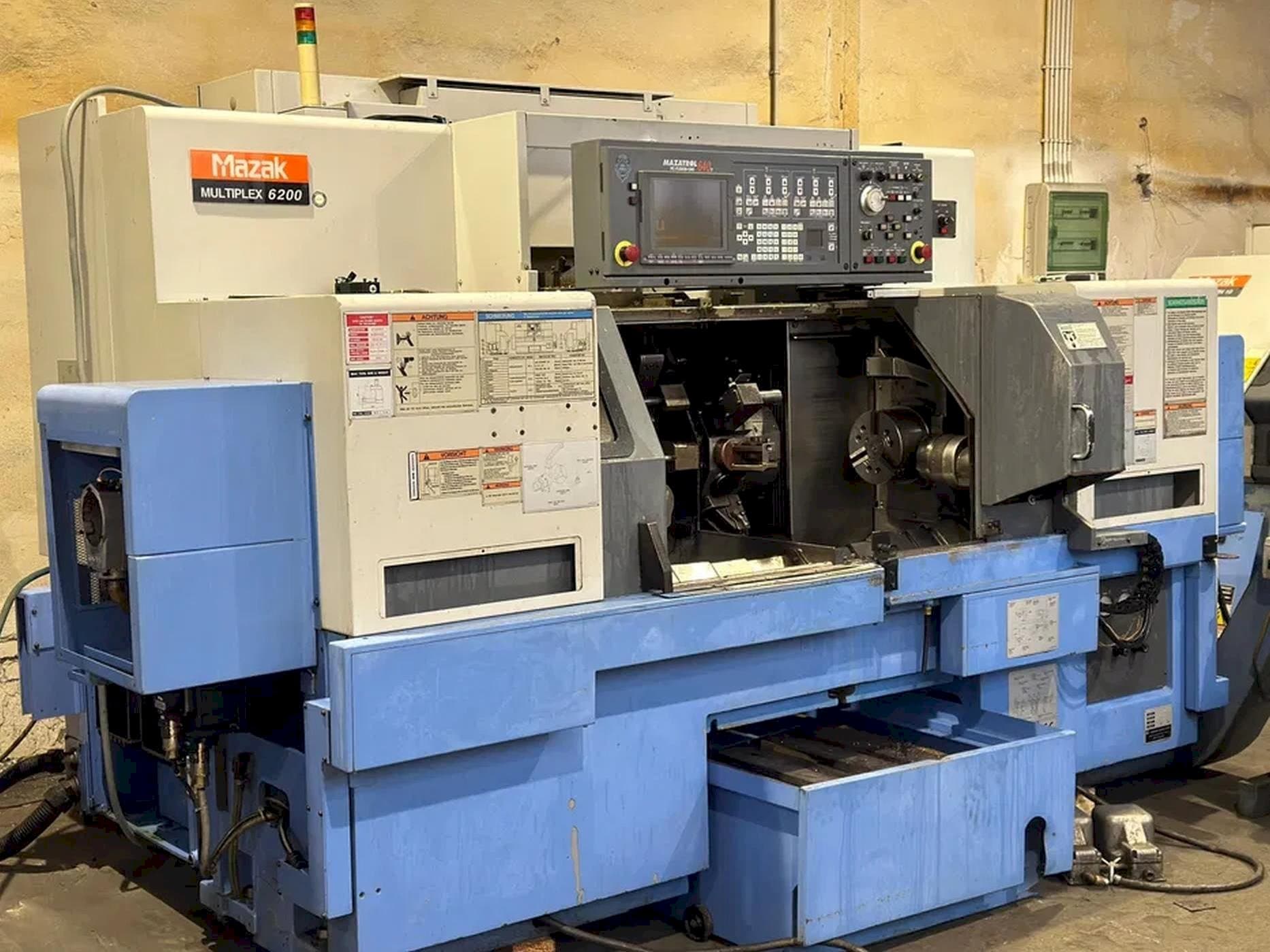 Front view of Mazak Multiplex 6200  machine