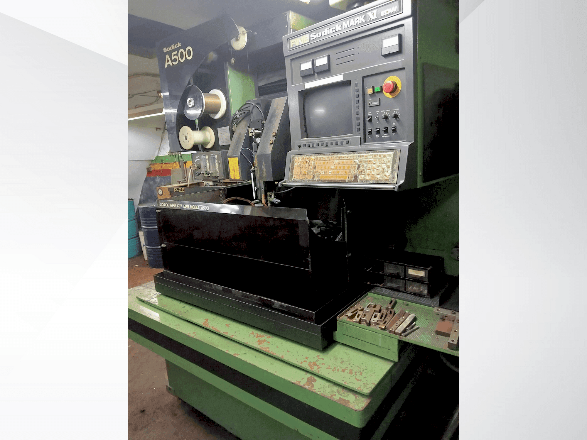 Front view of Sodick A 500  machine