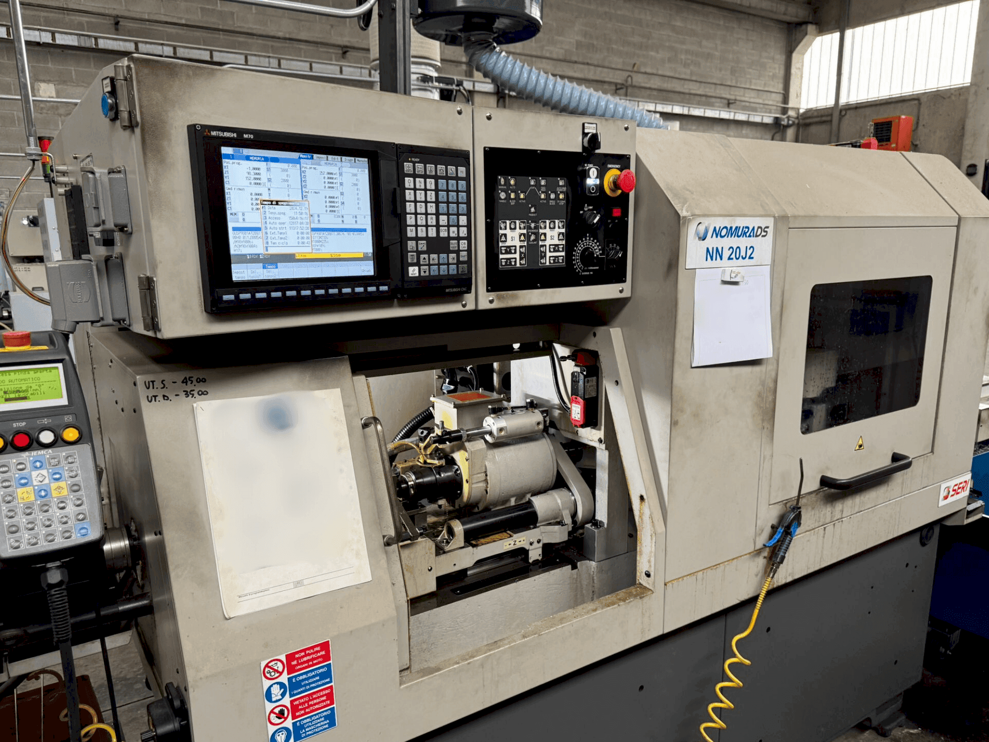 Front view of NOMURA NN-20 J2  machine