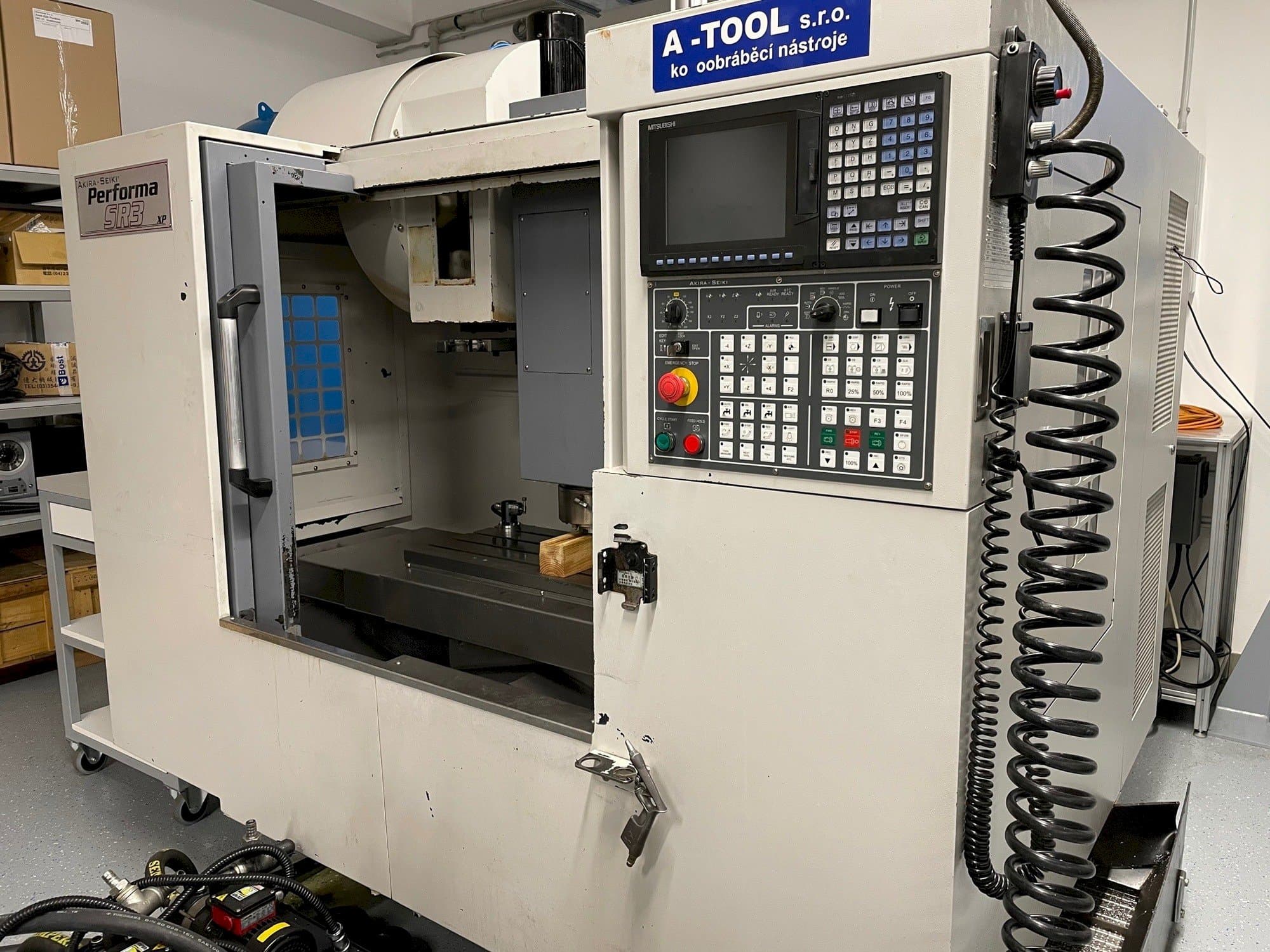 Front view of Akira Seiki SR3XP  machine