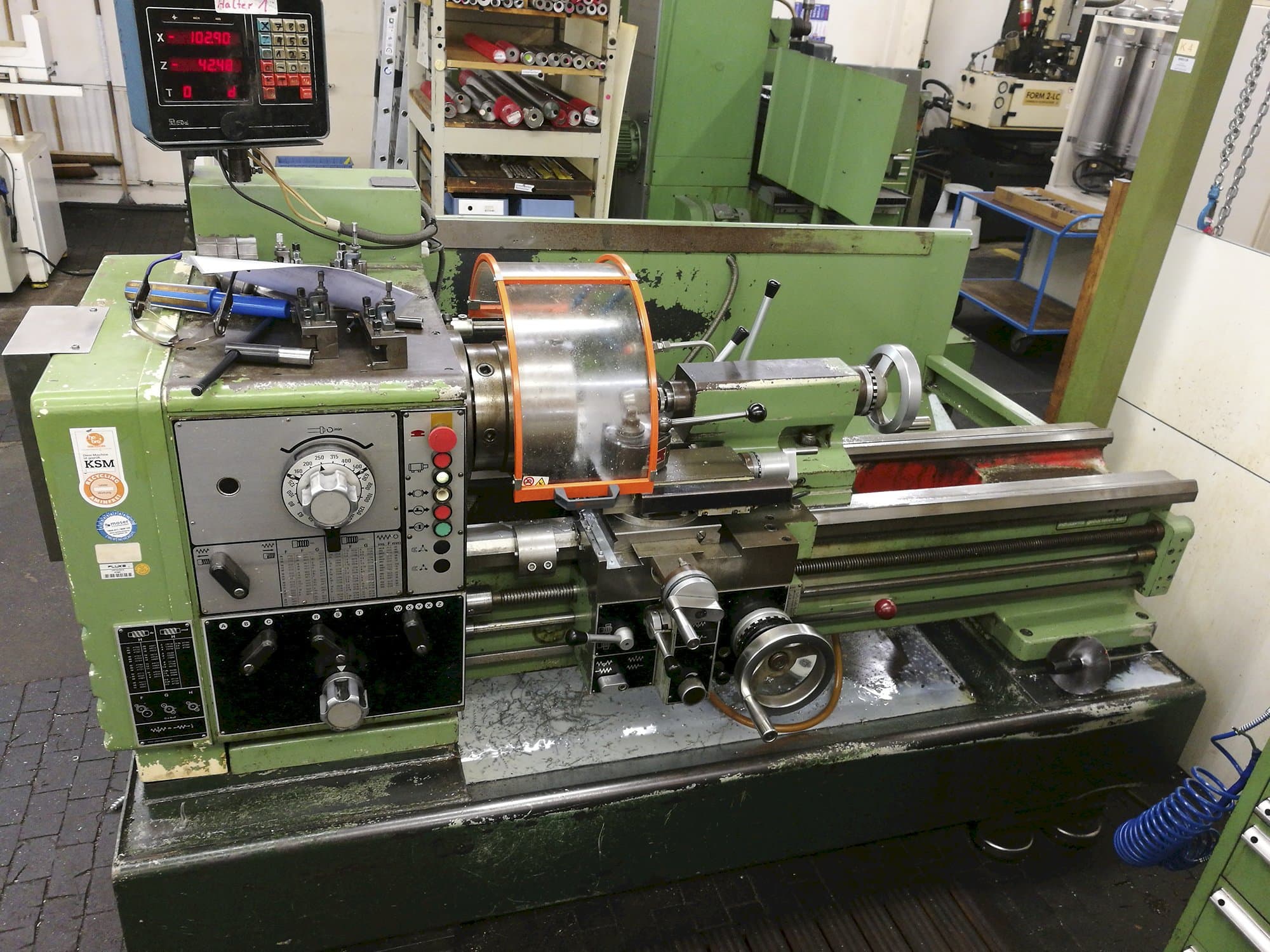 Front view of Harrison M400 Machine