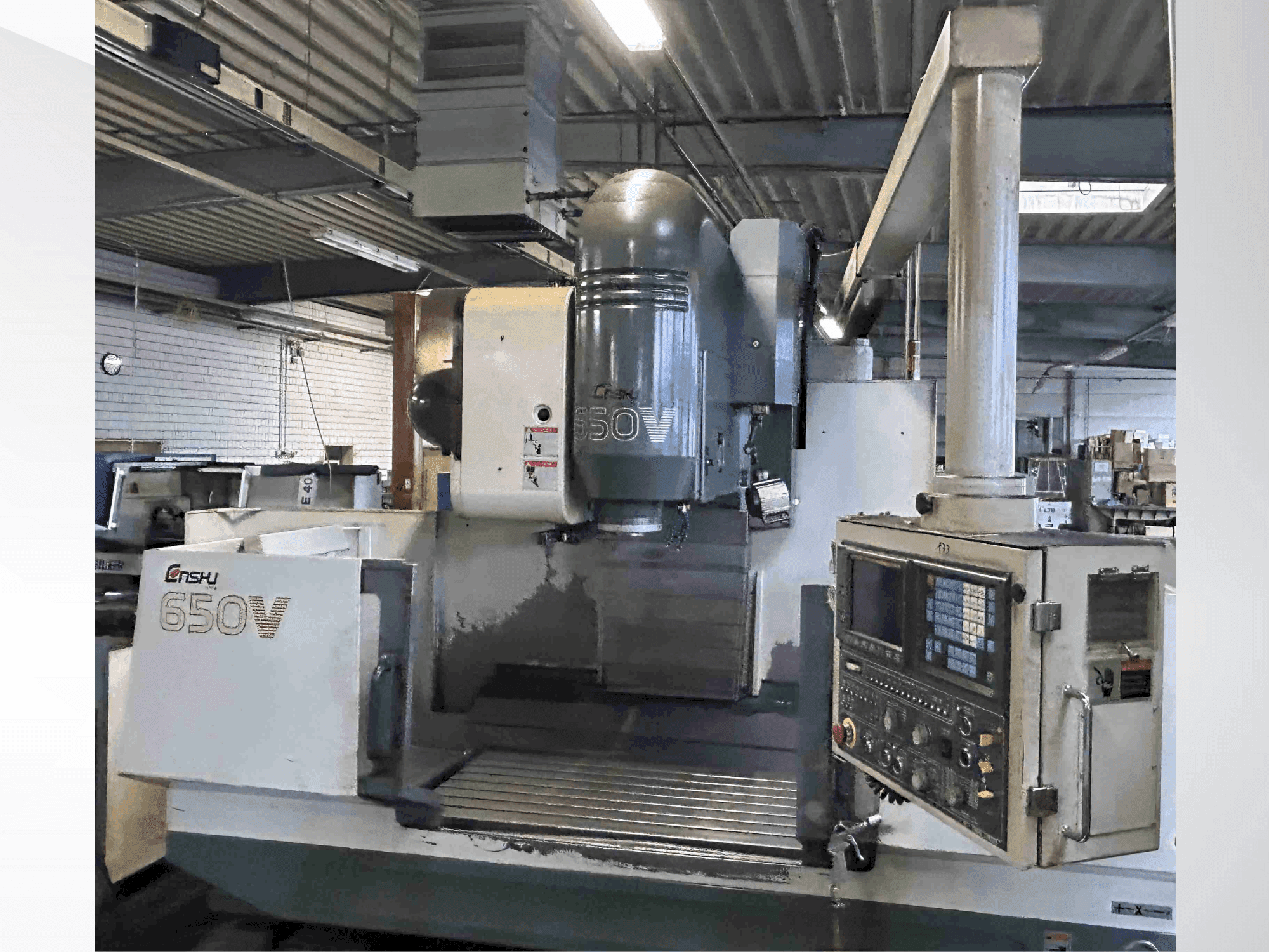 Front view of Enshu 650 V  machine