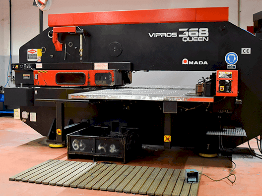 Front view of AMADA Vipros 368 Queen  machine