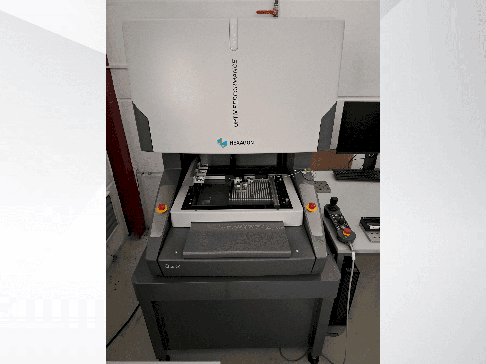 Front view of Hexagon Optiv Performance 322  machine