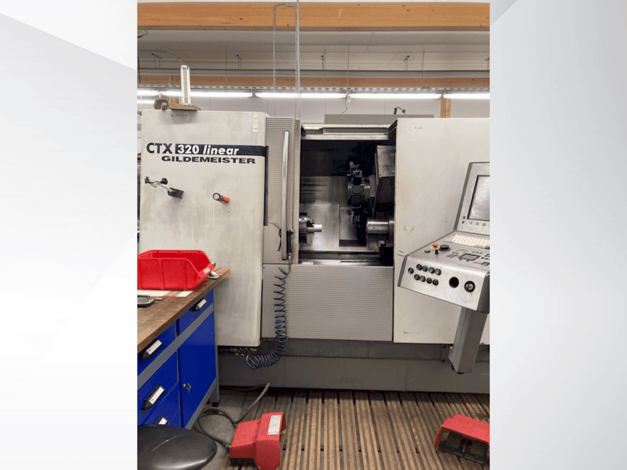 Front view of Gildemeister CTX 320 linear  machine