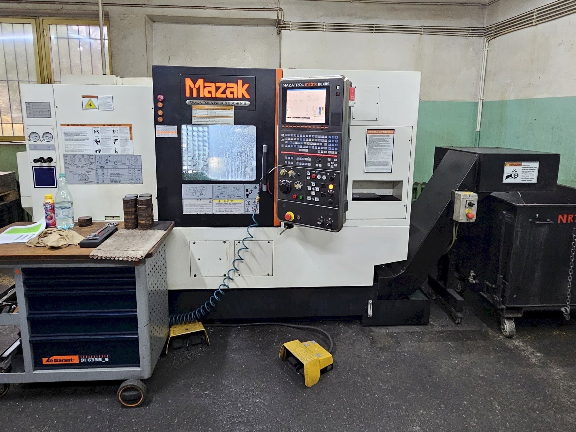 Front view of Mazak Quickturn Nexus 250-II MS  machine