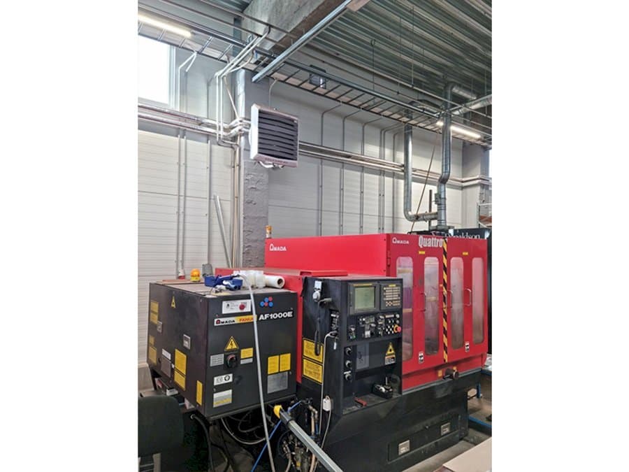 Left side view of AMADA Quattro machine