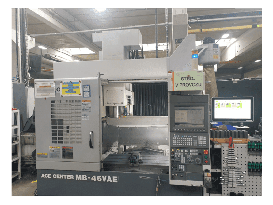 Front view of Okuma MB-46VAE  machine