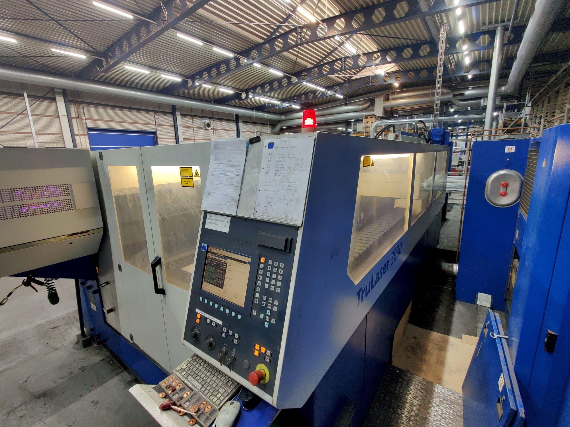 Front view of Trumpf TruLaser 3030  machine