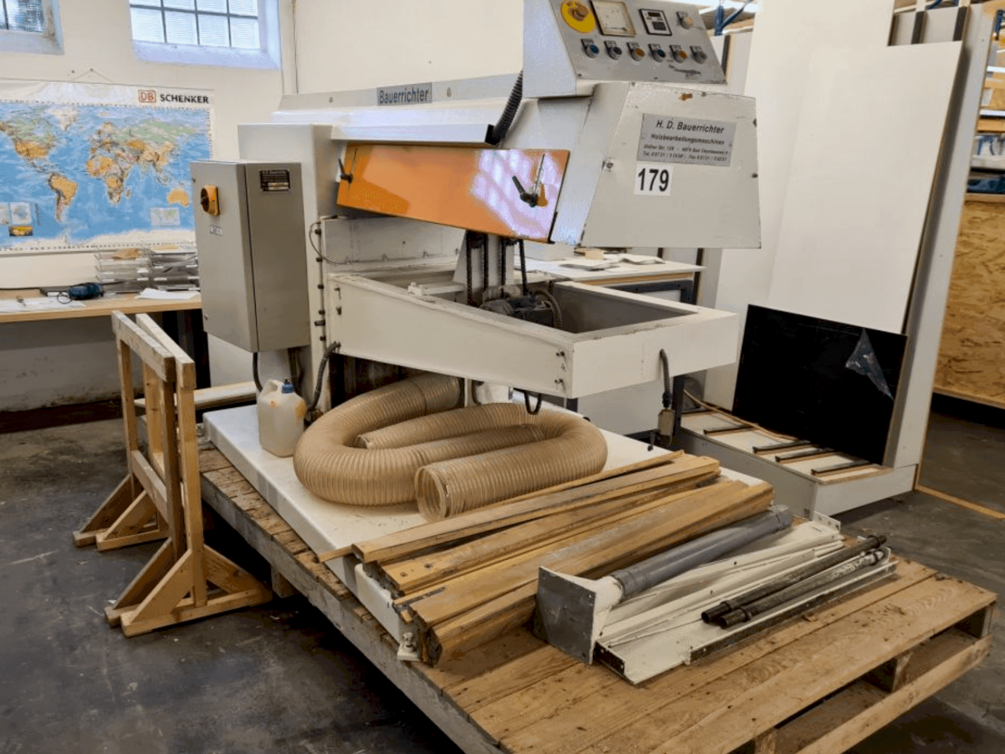 Front view of BAUERRICHTER SL1 1350X3500  machine