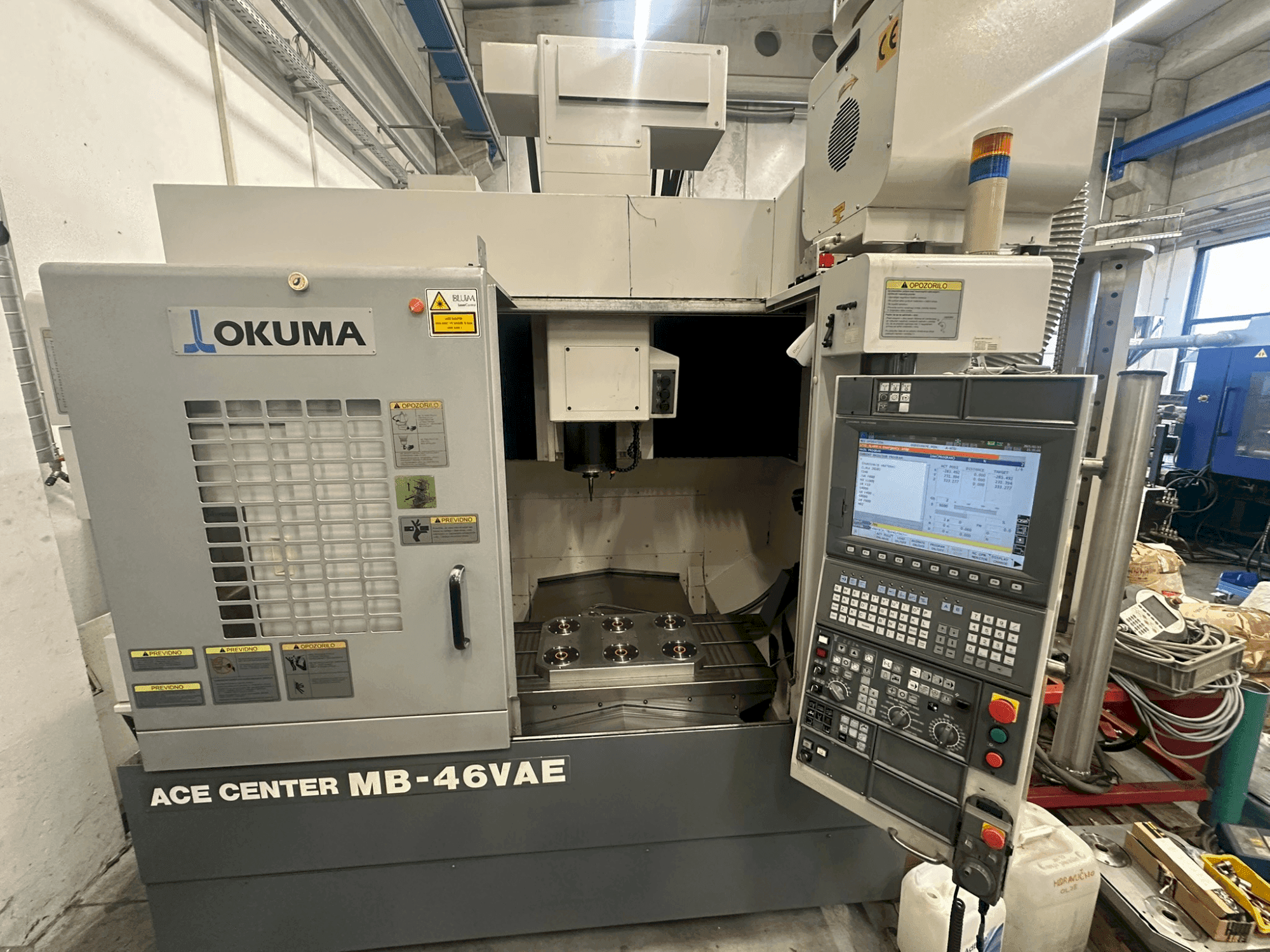 Front view of Okuma MA-46 VAE  machine