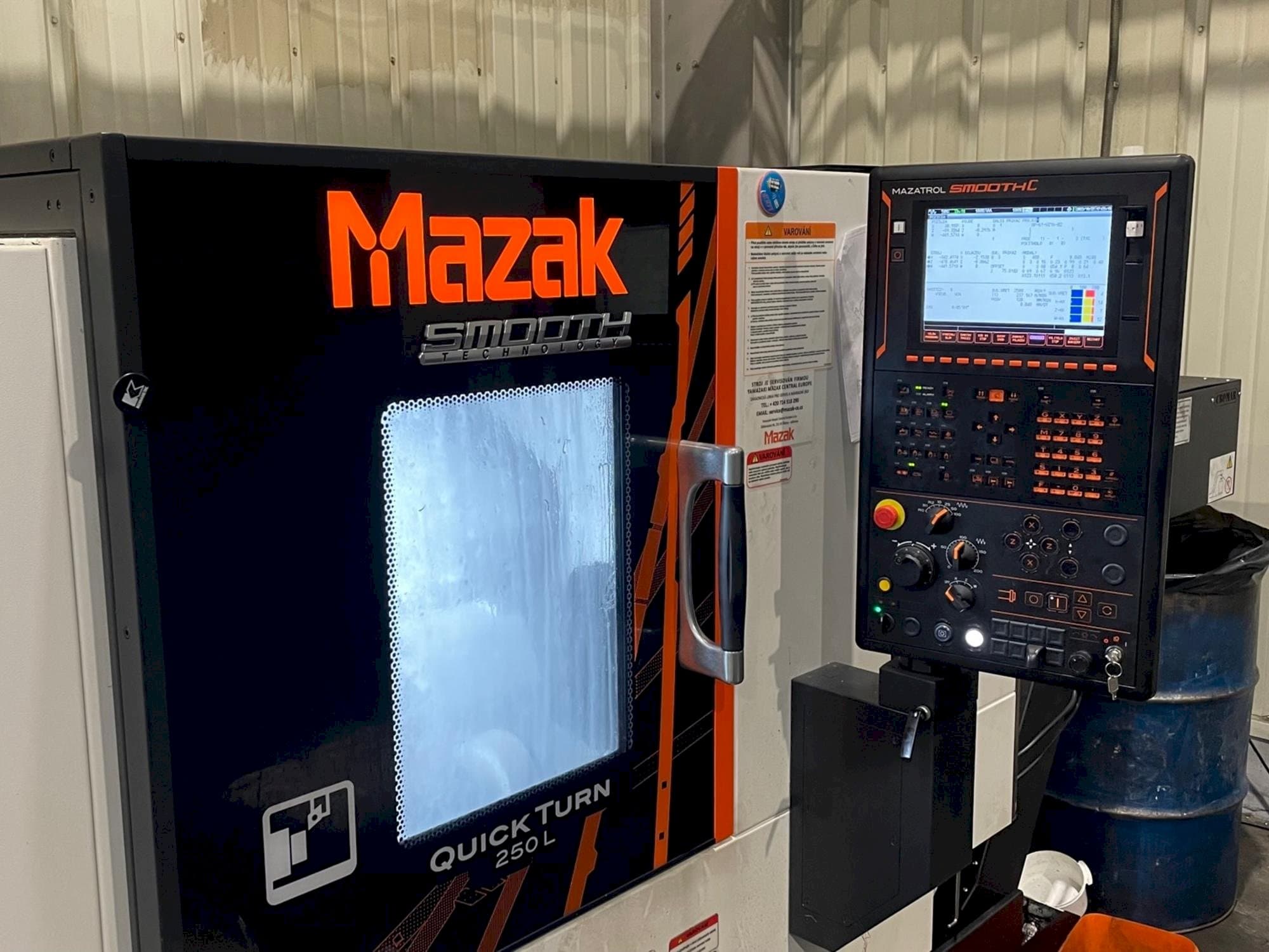 Front view of Mazak Quick Turn 250 L  machine