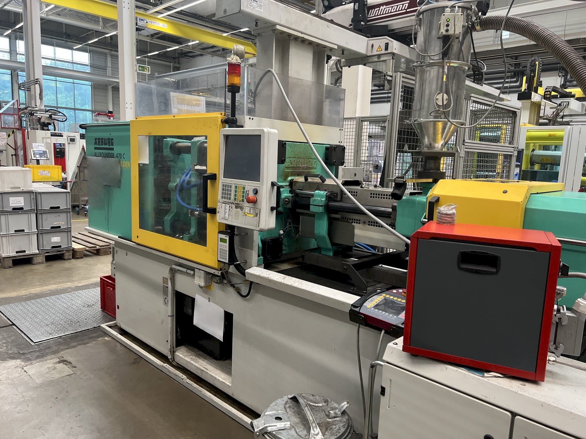 Front view of Arburg 470C 1500 - 400  machine