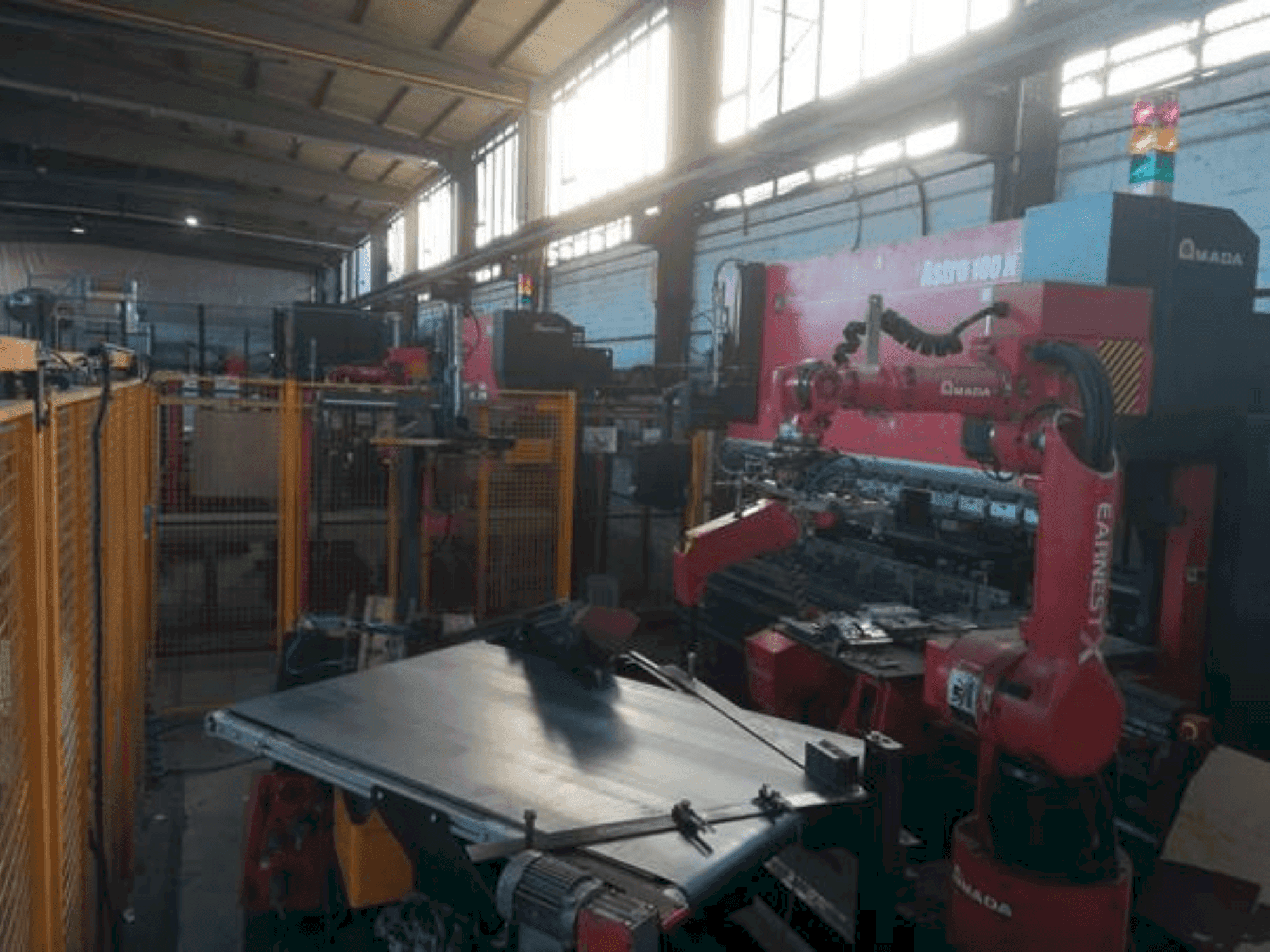Front view of AMADA Astro 100 NT  machine