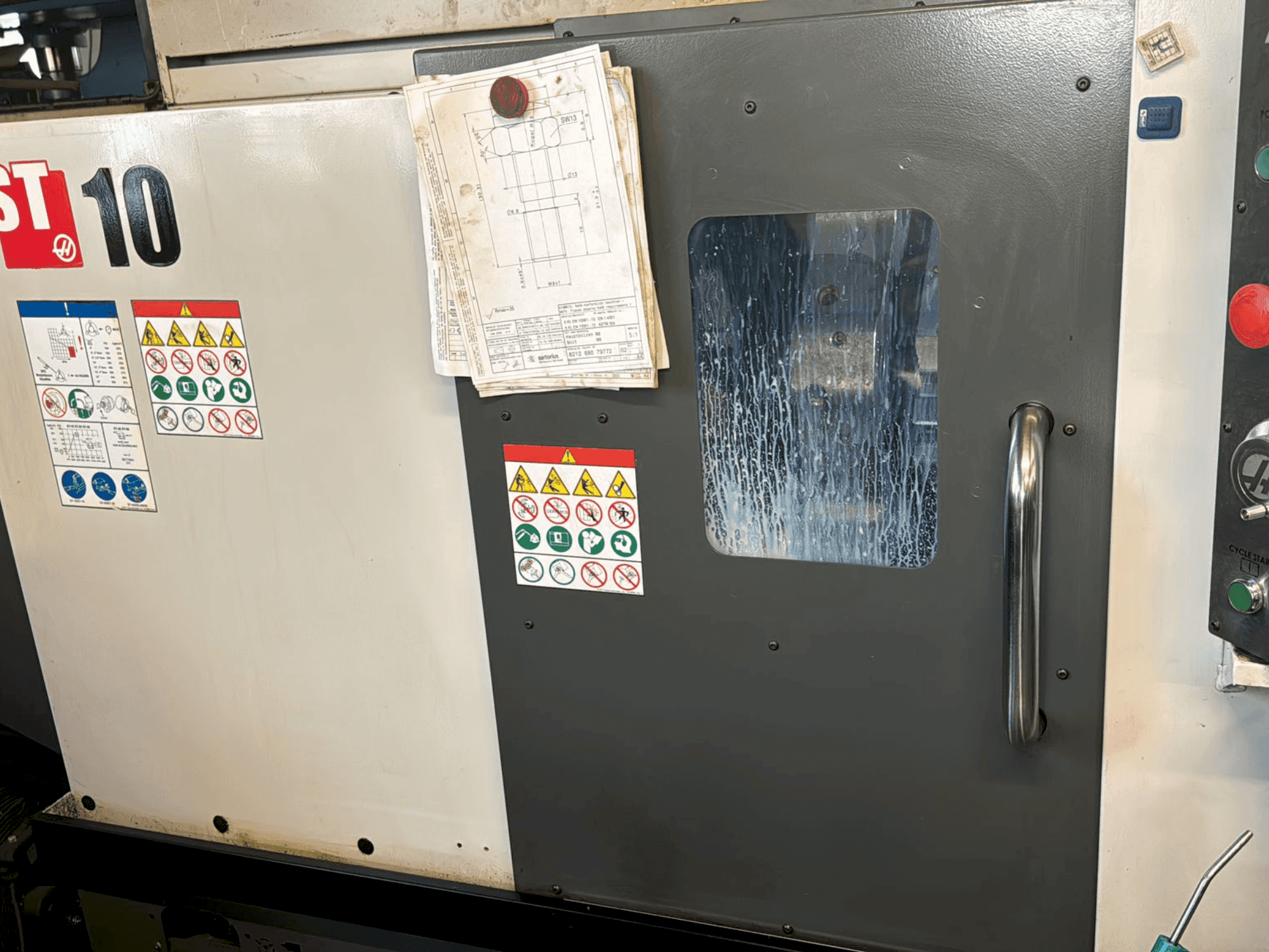 Front view of HAAS ST-10  machine