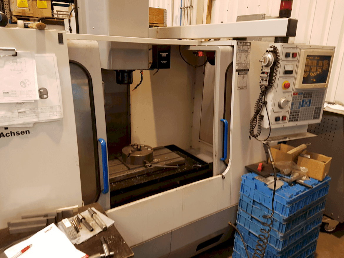 Front view of HAAS VF1  machine