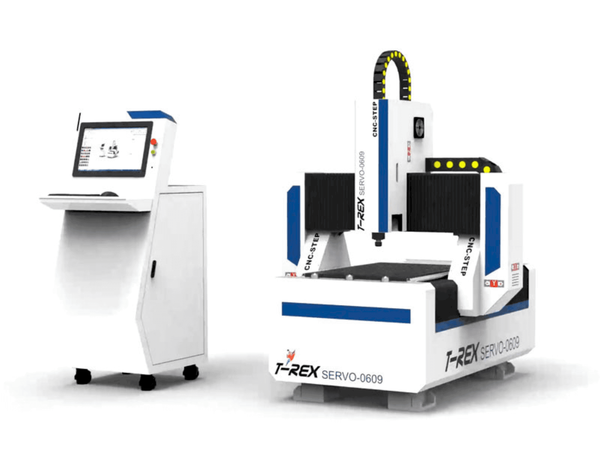 Front view of T-Rex Servo-0609  machine