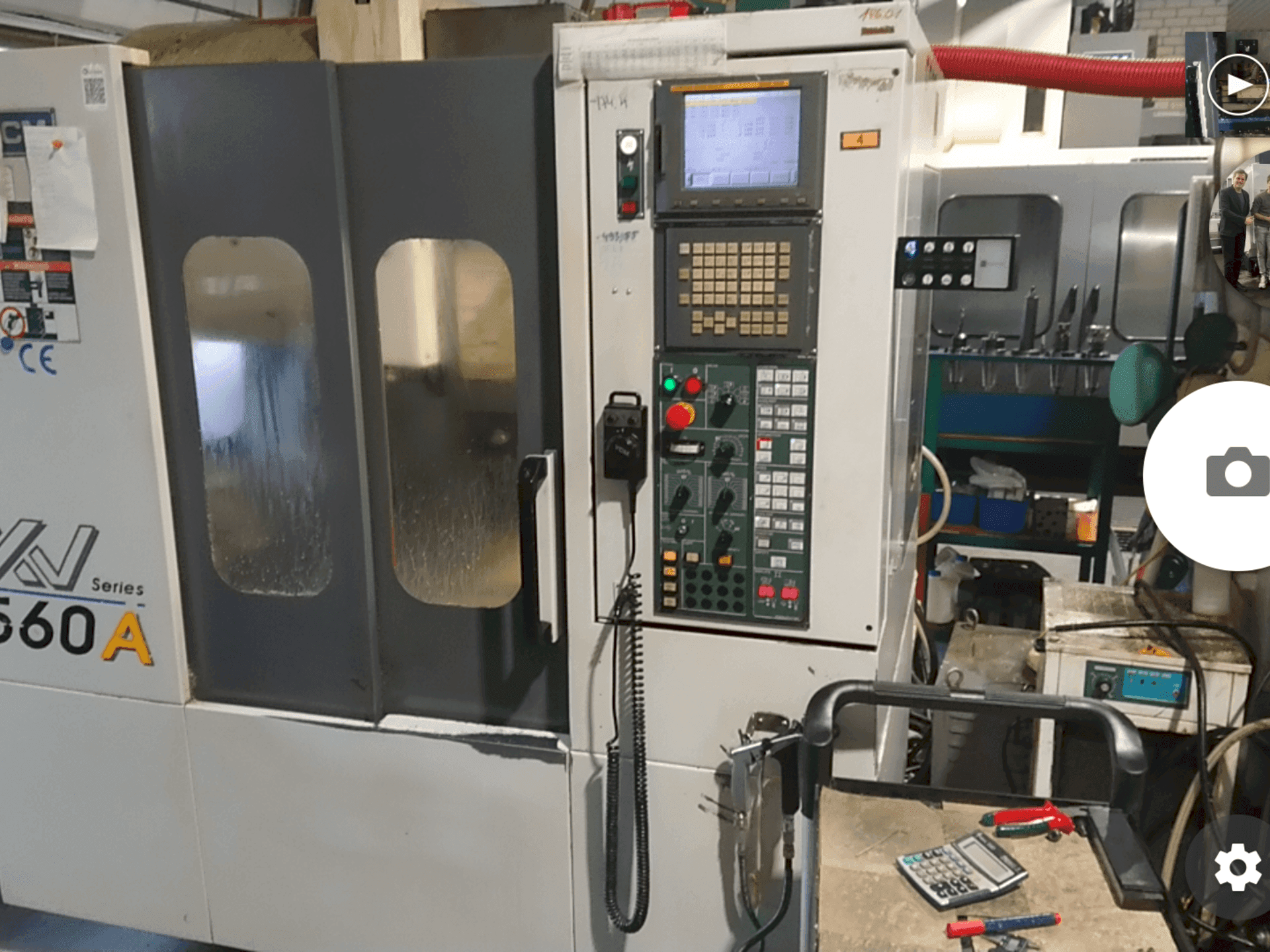 Front view of YCM XV560A  machine