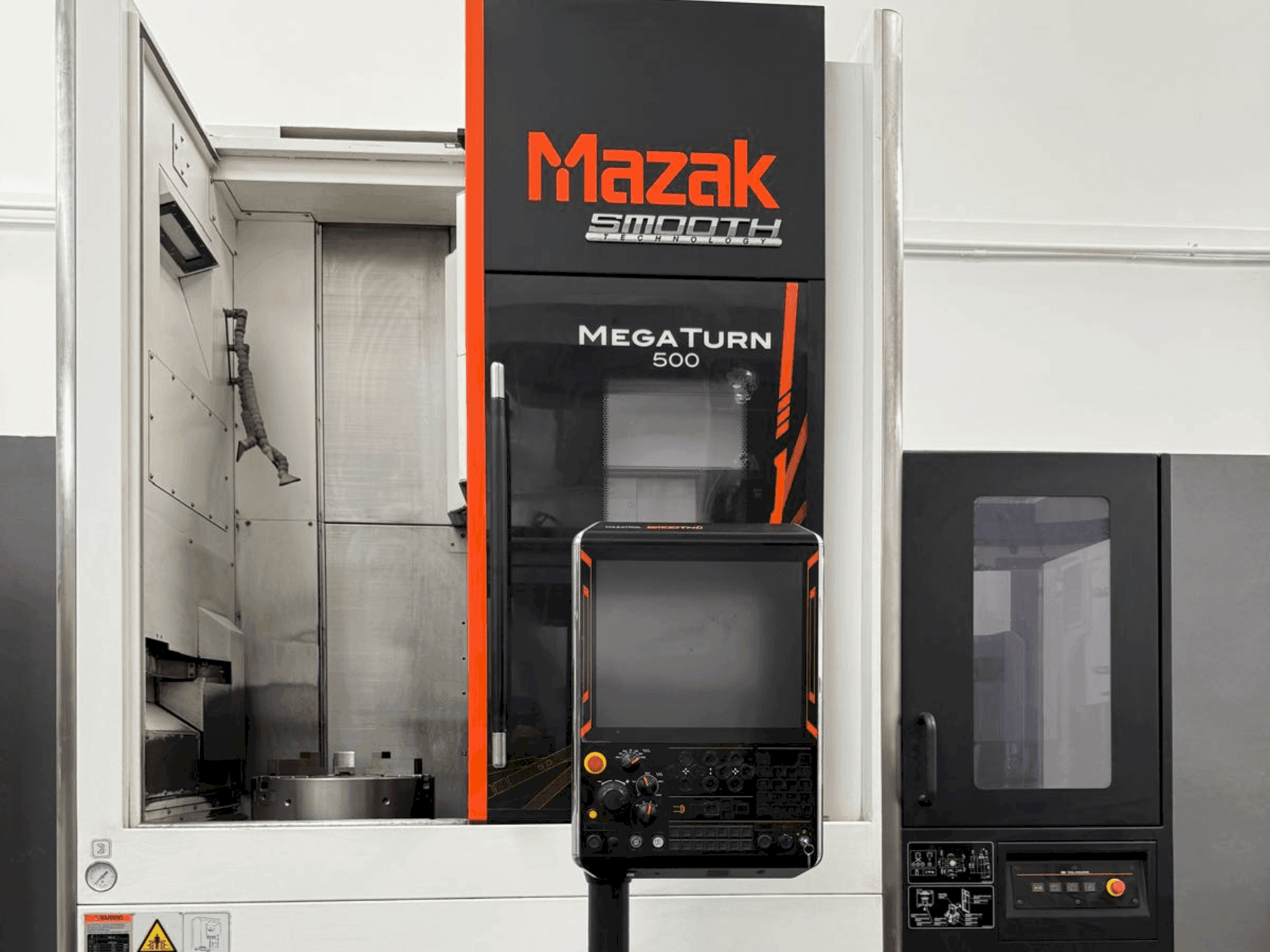 Front view of Mazak Mega Turn 500  machine