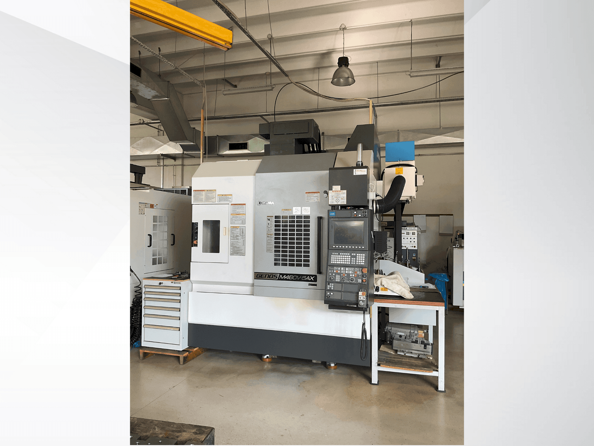 Front view of Okuma GENOS M460V-5AX  machine