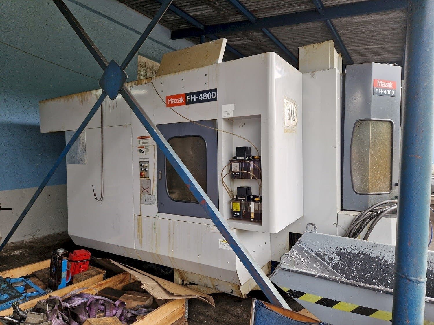 Front view of Mazak   machine