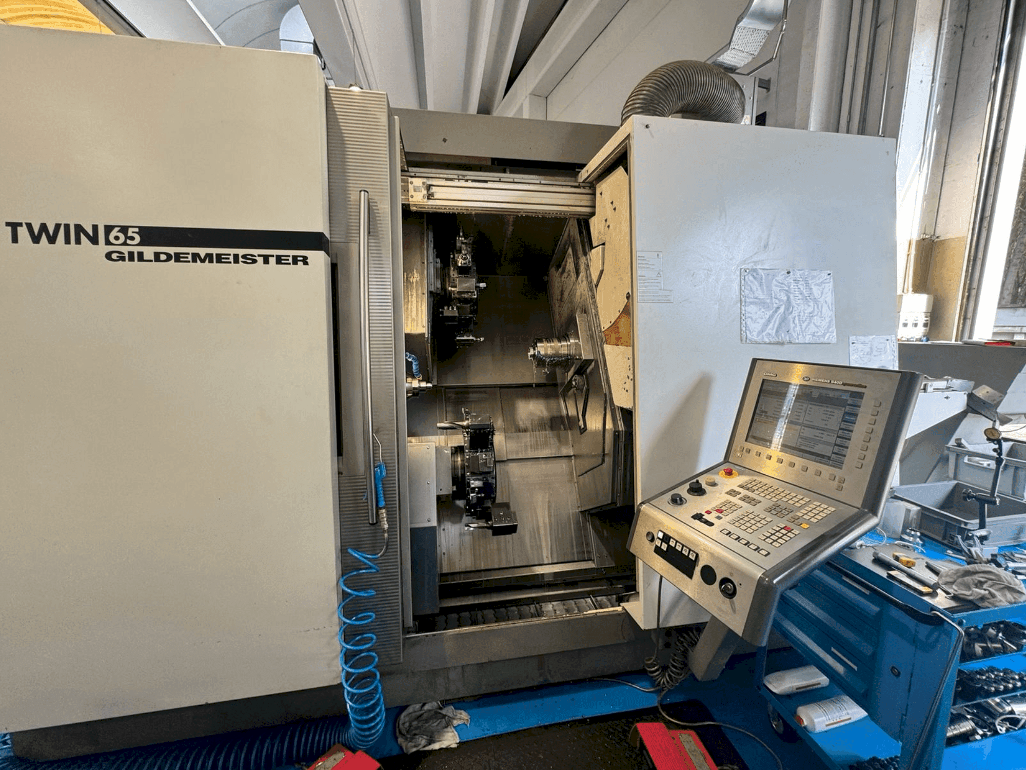 Front view of Gildemeister Twin 65  machine