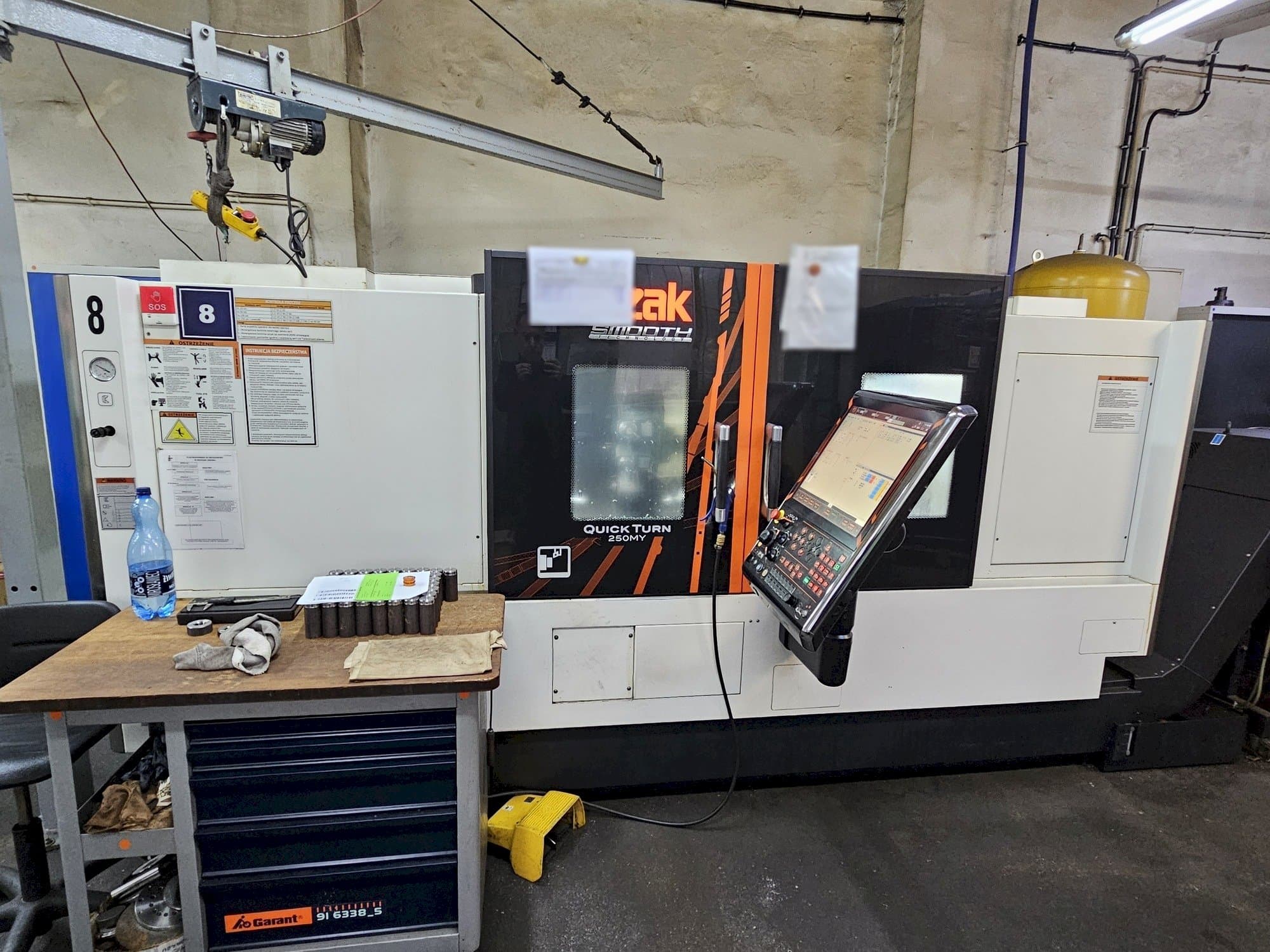 Front view of Mazak QUICK TURN SMOOTH 250MY  machine