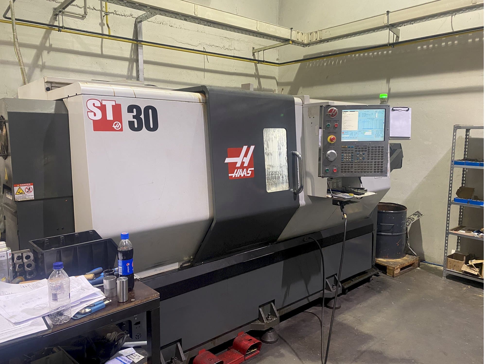 Front view of HAAS ST 30  machine