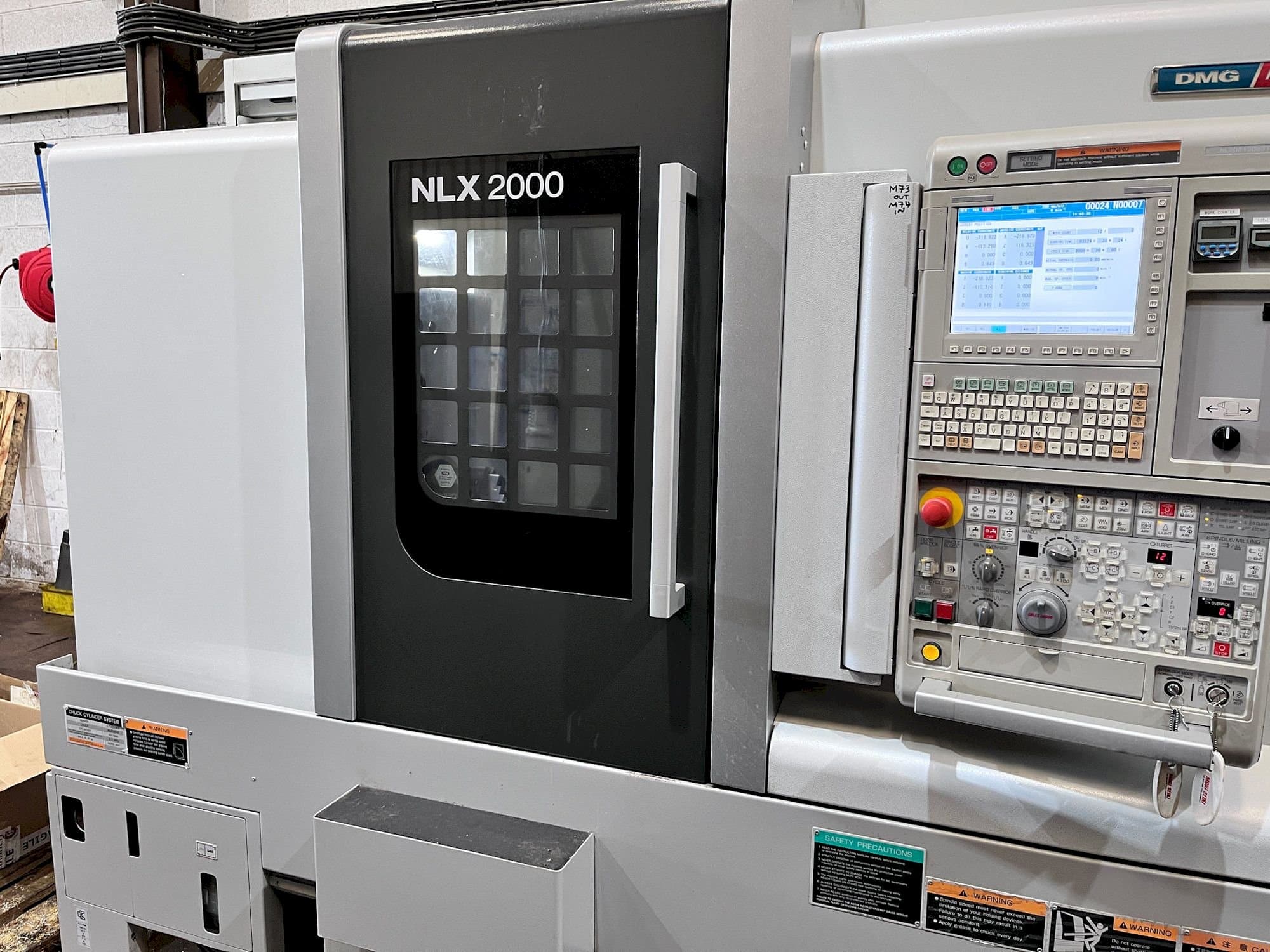 Front view of MORI SEIKI NLX 2000MC/500  machine
