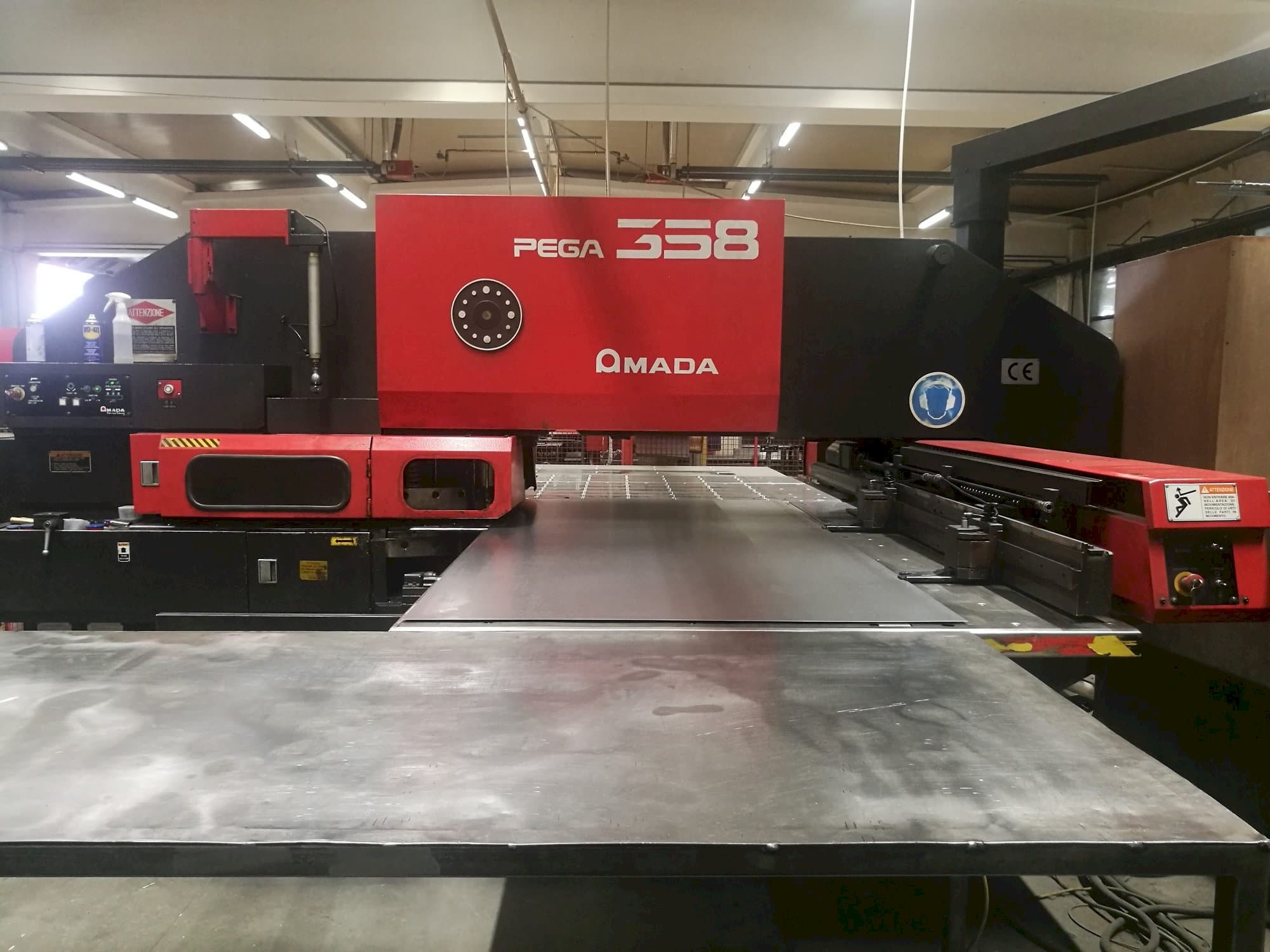 Front view of AMADA PEGA 358  machine