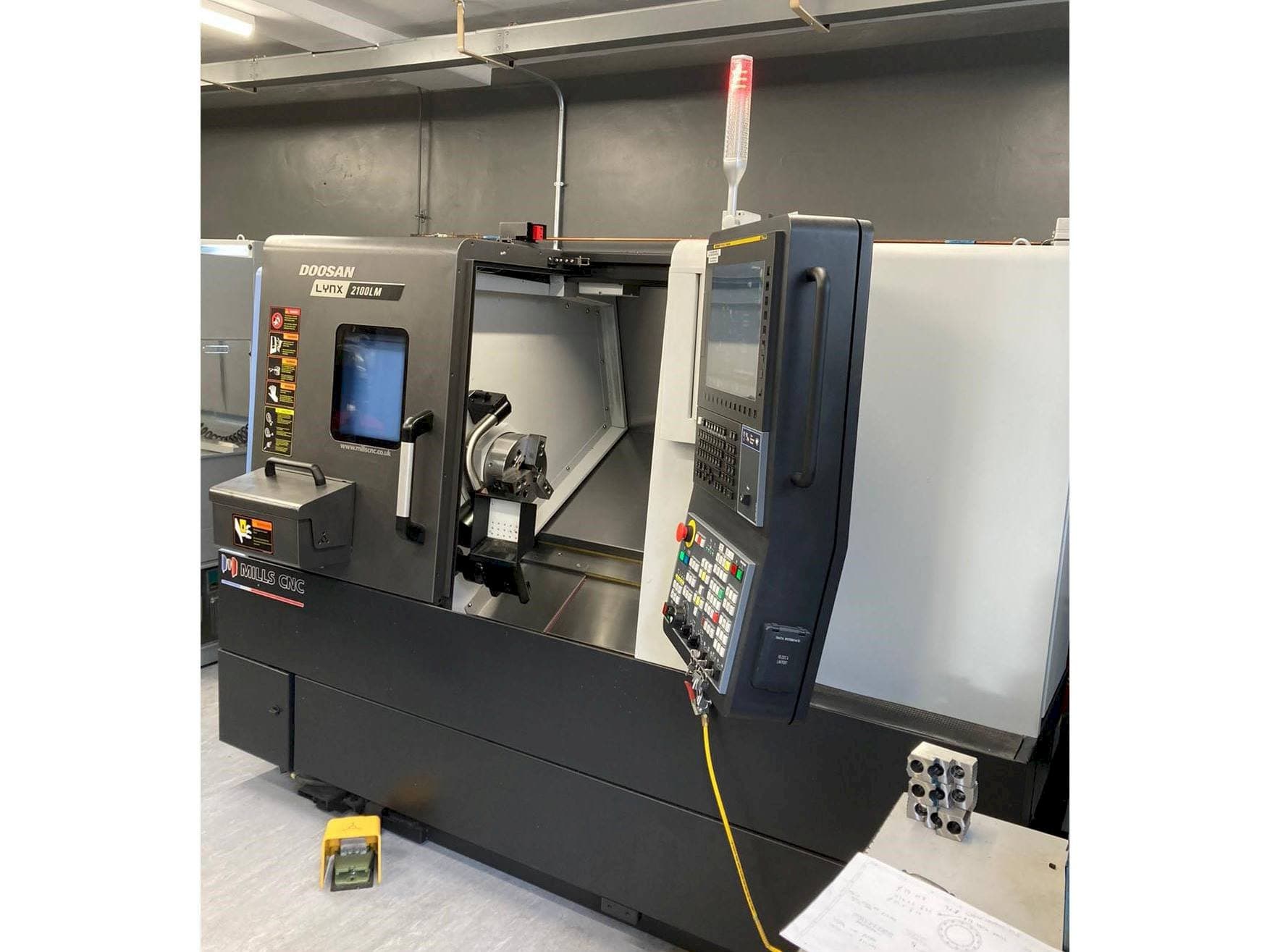 Front view of Doosan Lynx 2100 LMB  machine