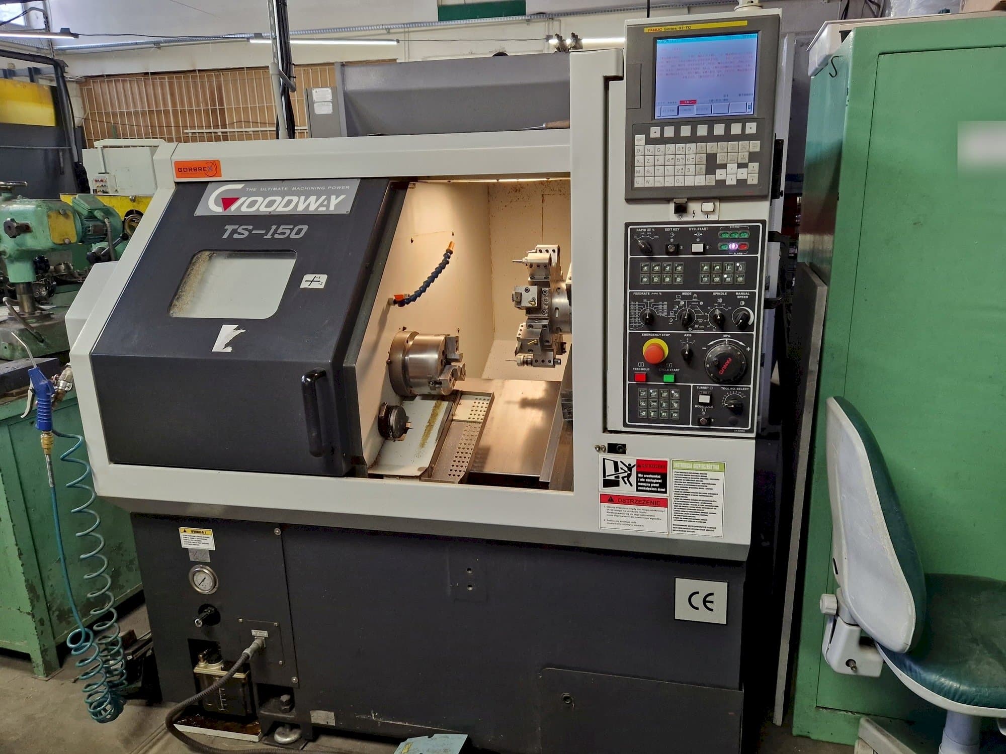 Front view of Goodway TS-150M  machine