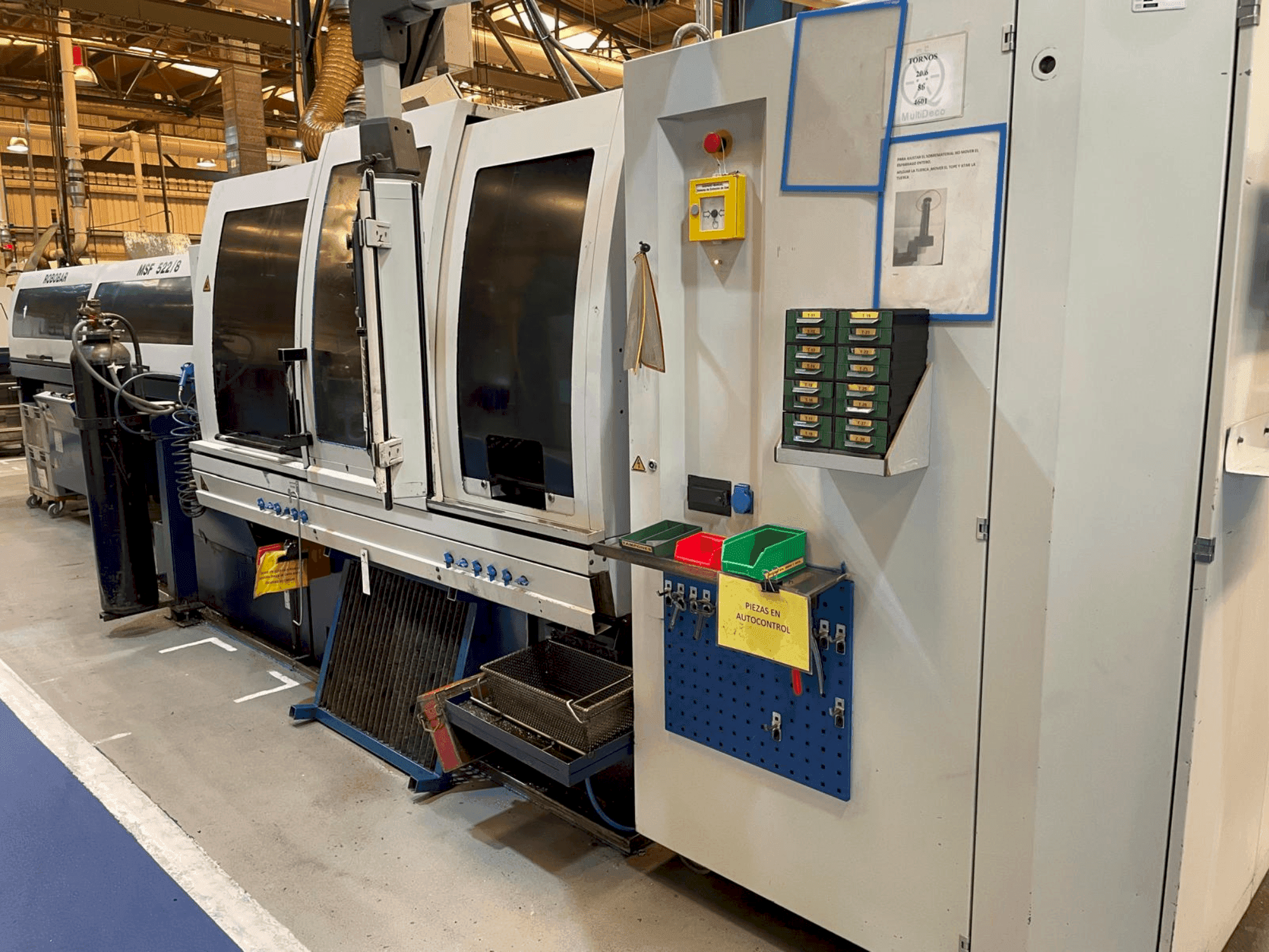 Front view of TORNOS MultiDeco 20-8b  machine