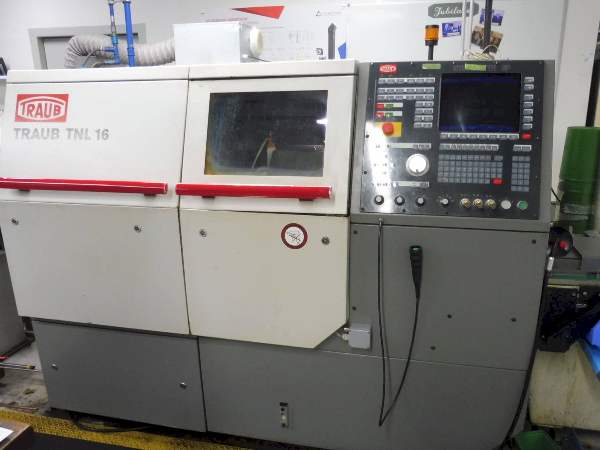Front view of TRAUB TNL 16  machine