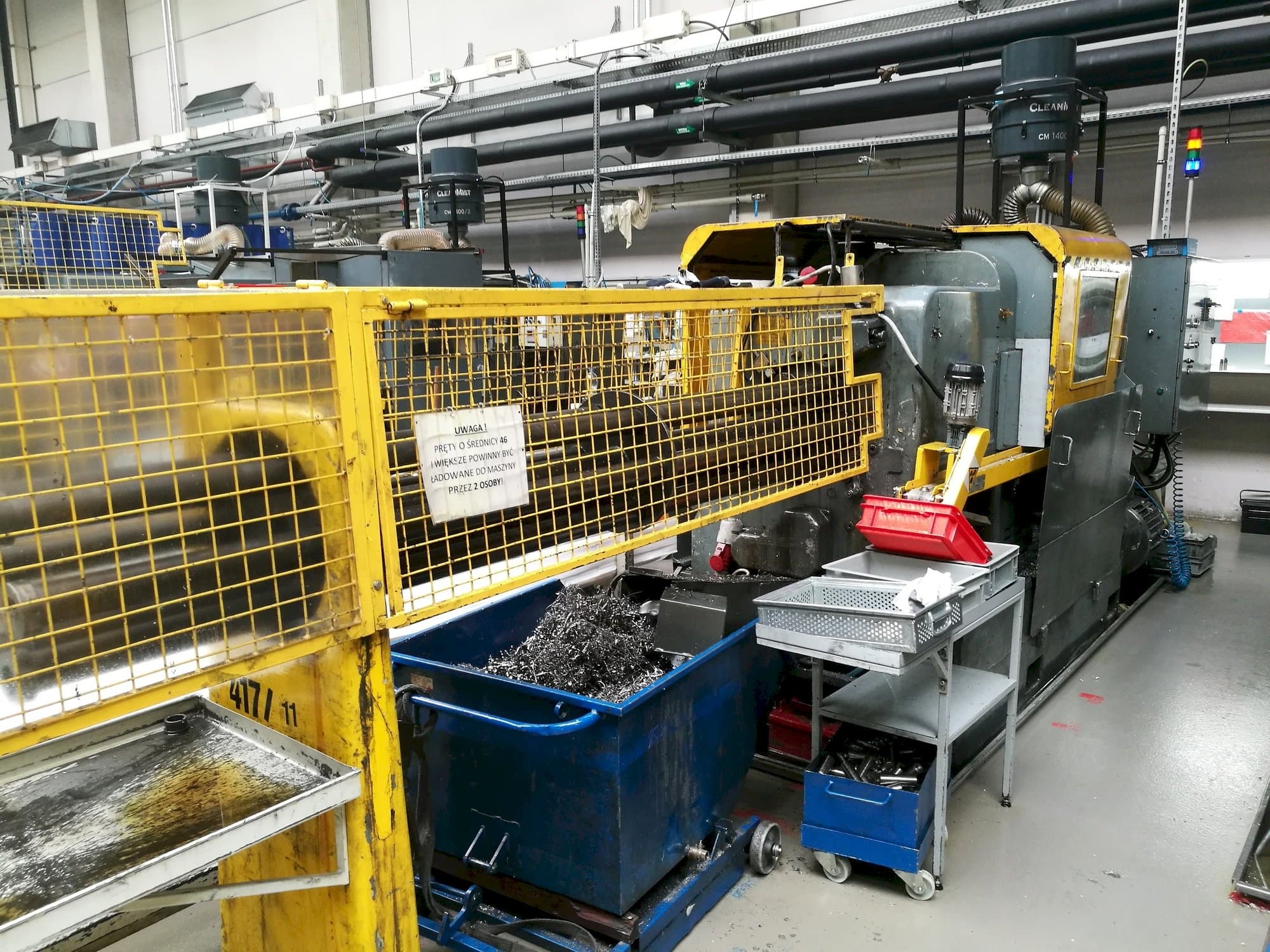 Front view of Wickman 1 3/8"-6 machine