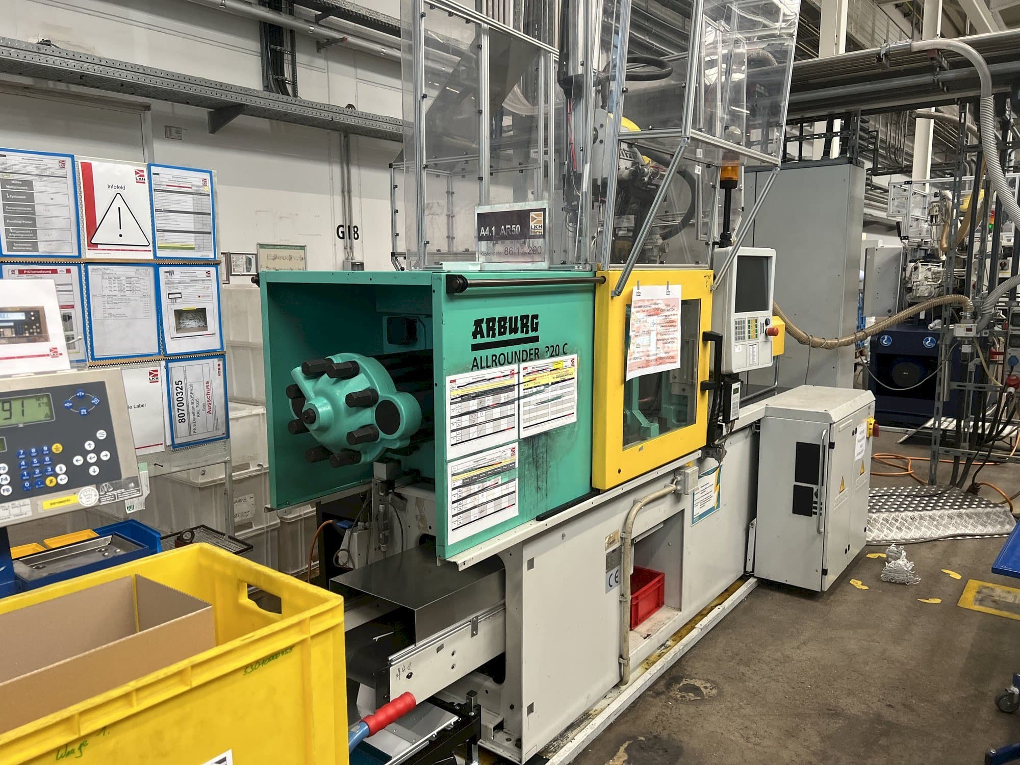 Left side view of Arburg Allrounder 320C 500 - 170  machine