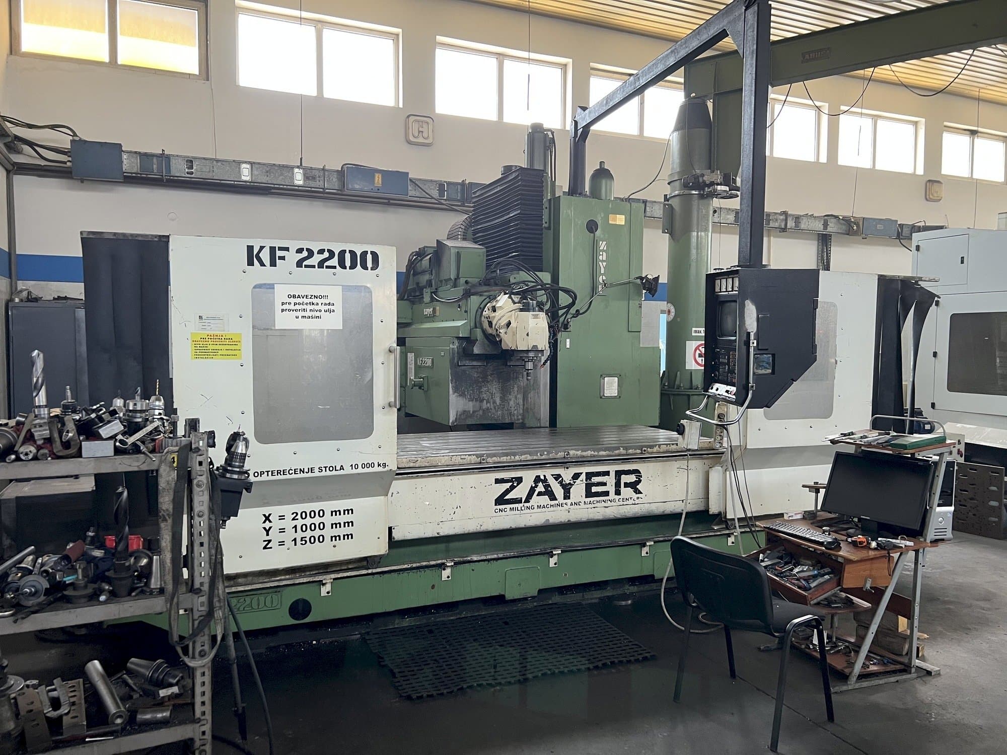 Front view of Zayer KF 2200  machine