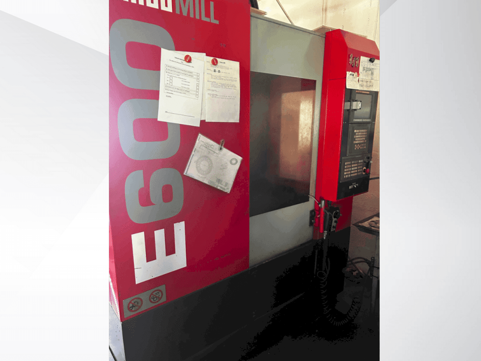 Front view of EMCO E600  machine