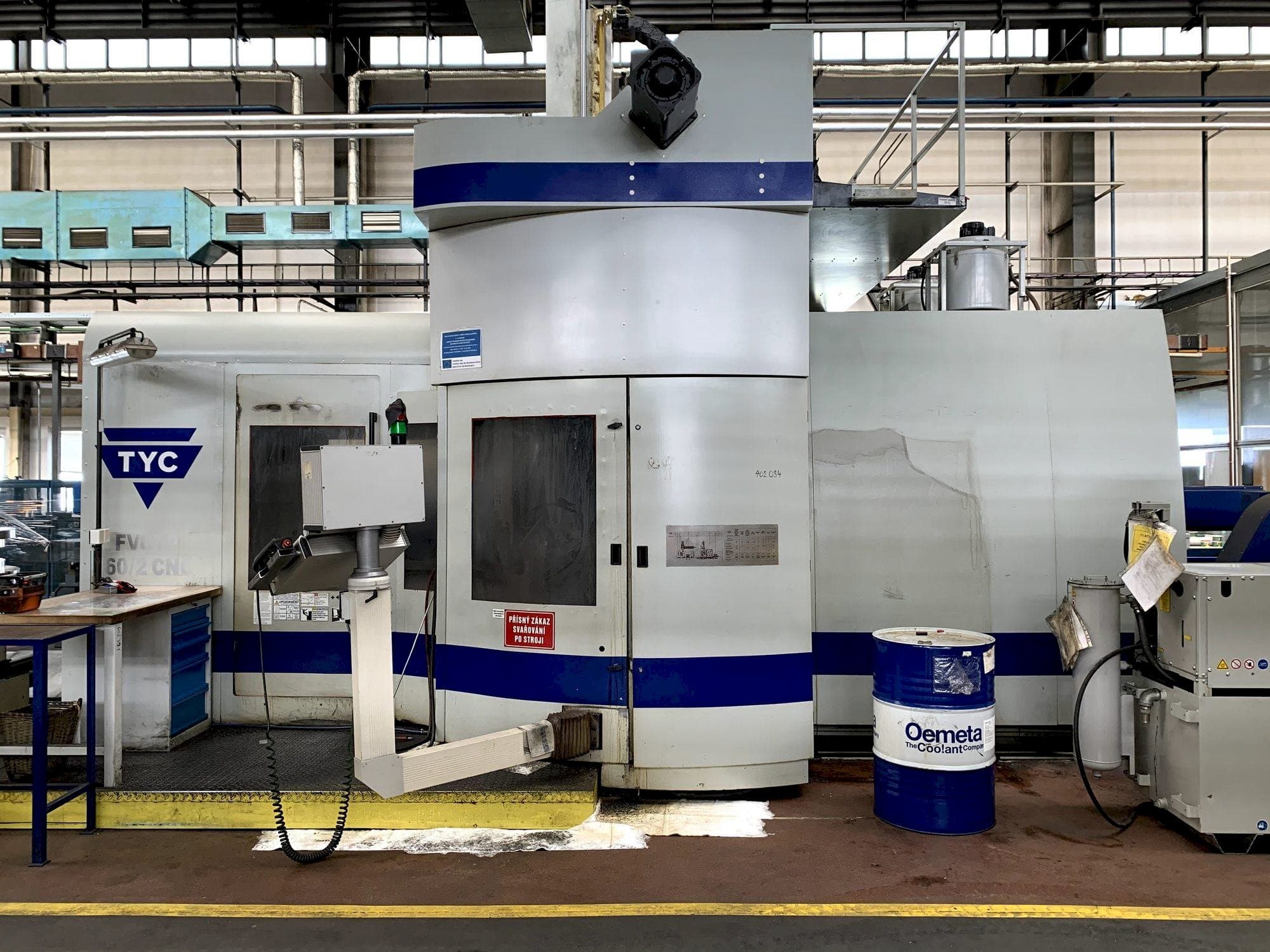 Front view of TYC FVCTP 160/2  machine