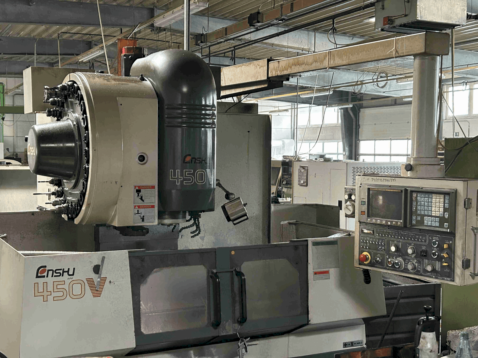 Front view of Enshu 450 V  machine