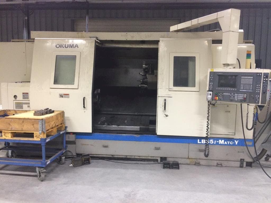 Front view of Okuma LB35 II  machine