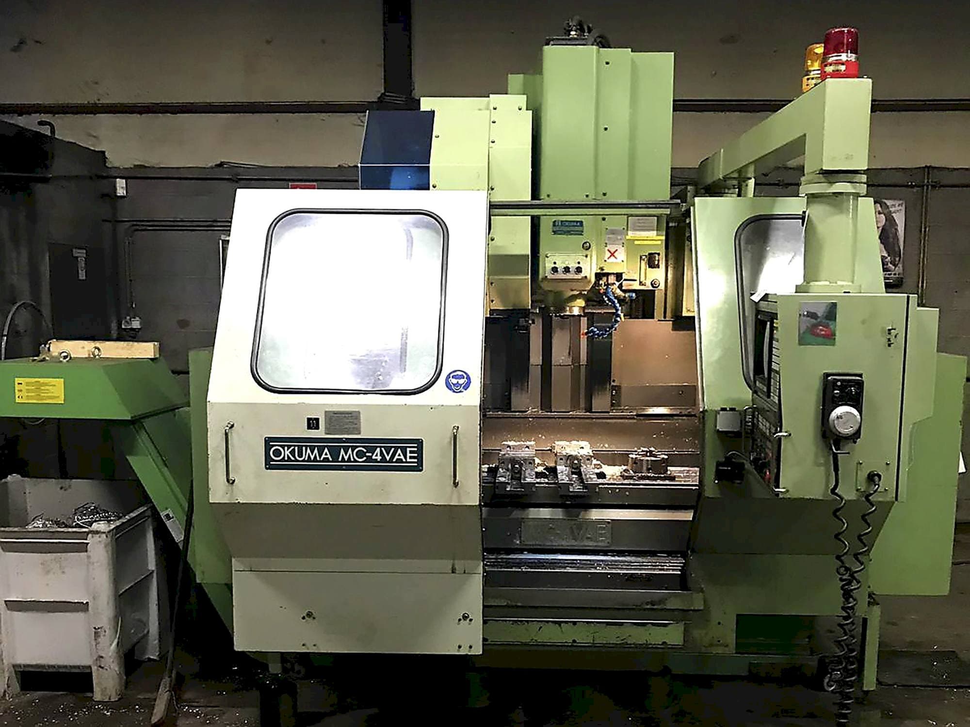 Front view of Okuma MC-4VAE Machine