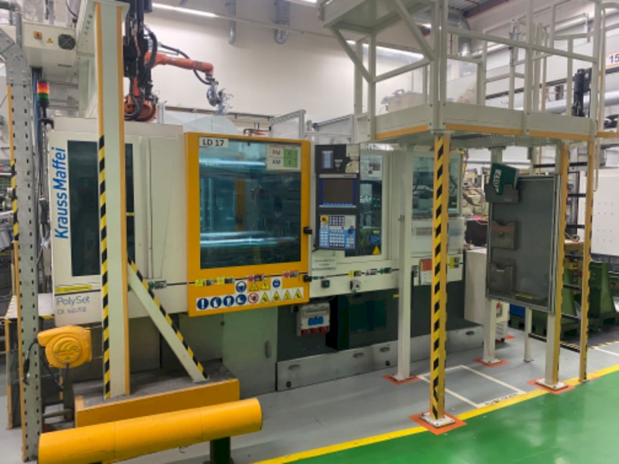 Front view of Krauss Maffei 160/750 CX POL  machine