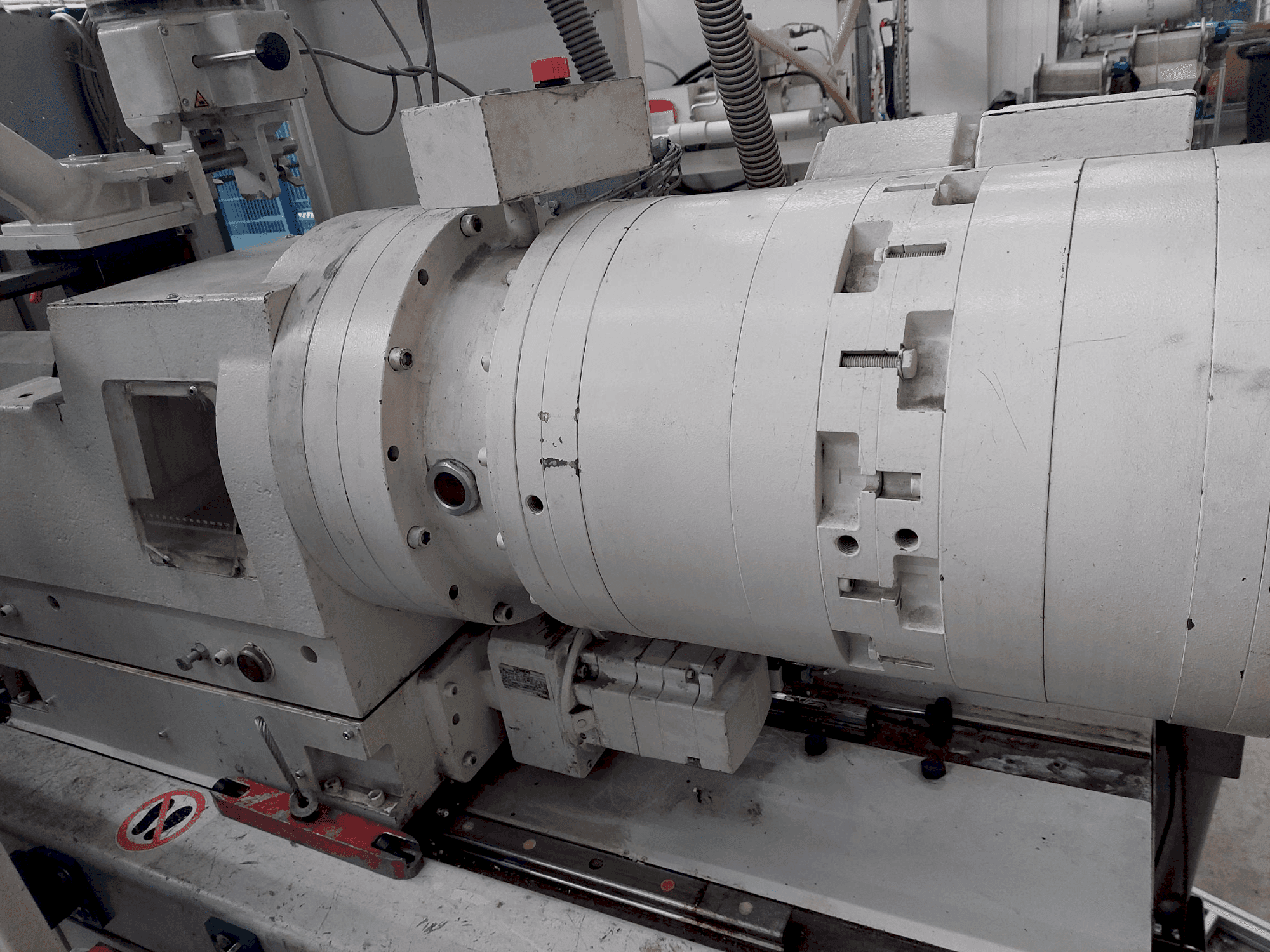 Front view of Krauss Maffei 80-180 EX  machine