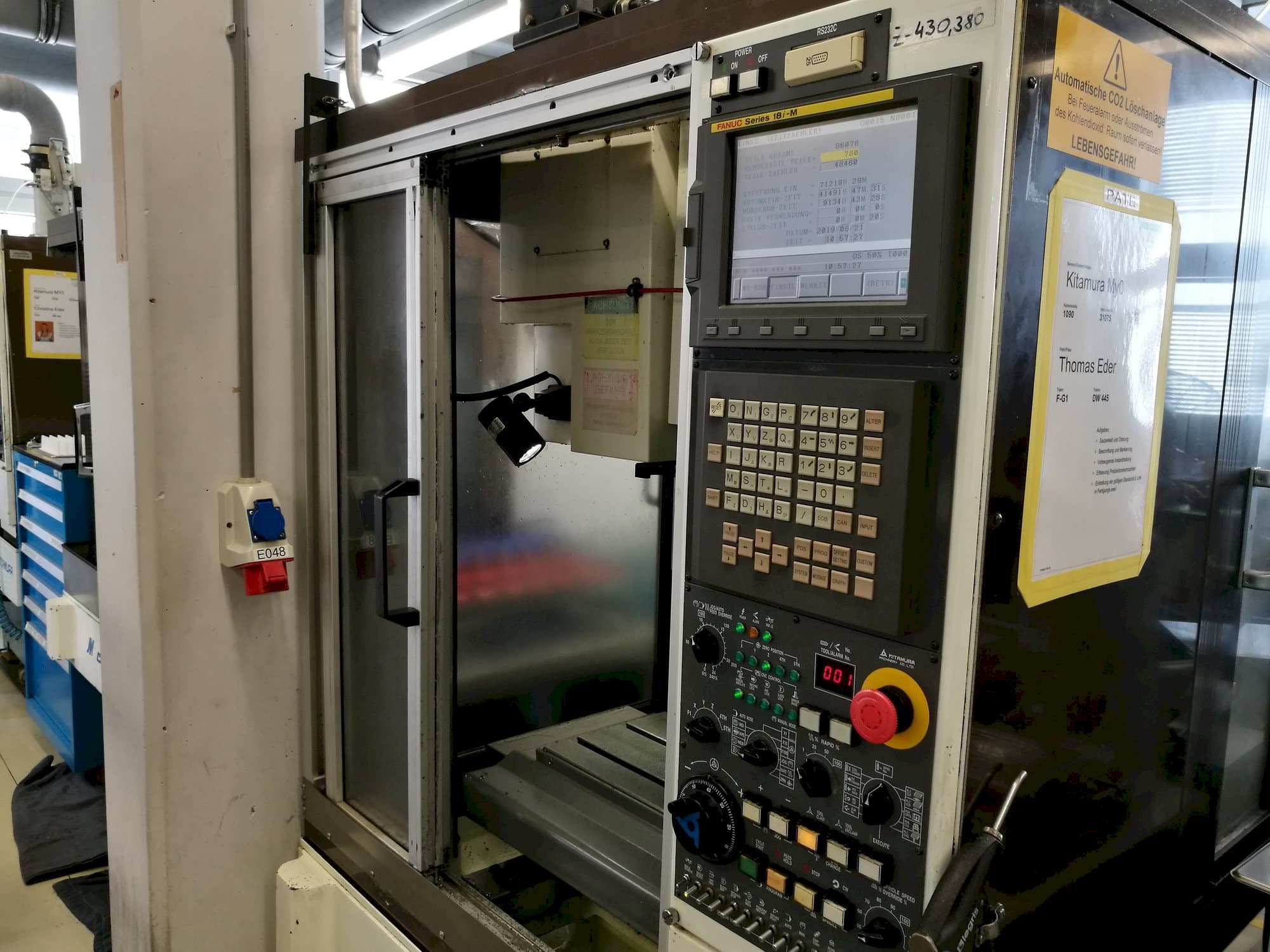 Front view of Kitamura Mycenter-0  machine