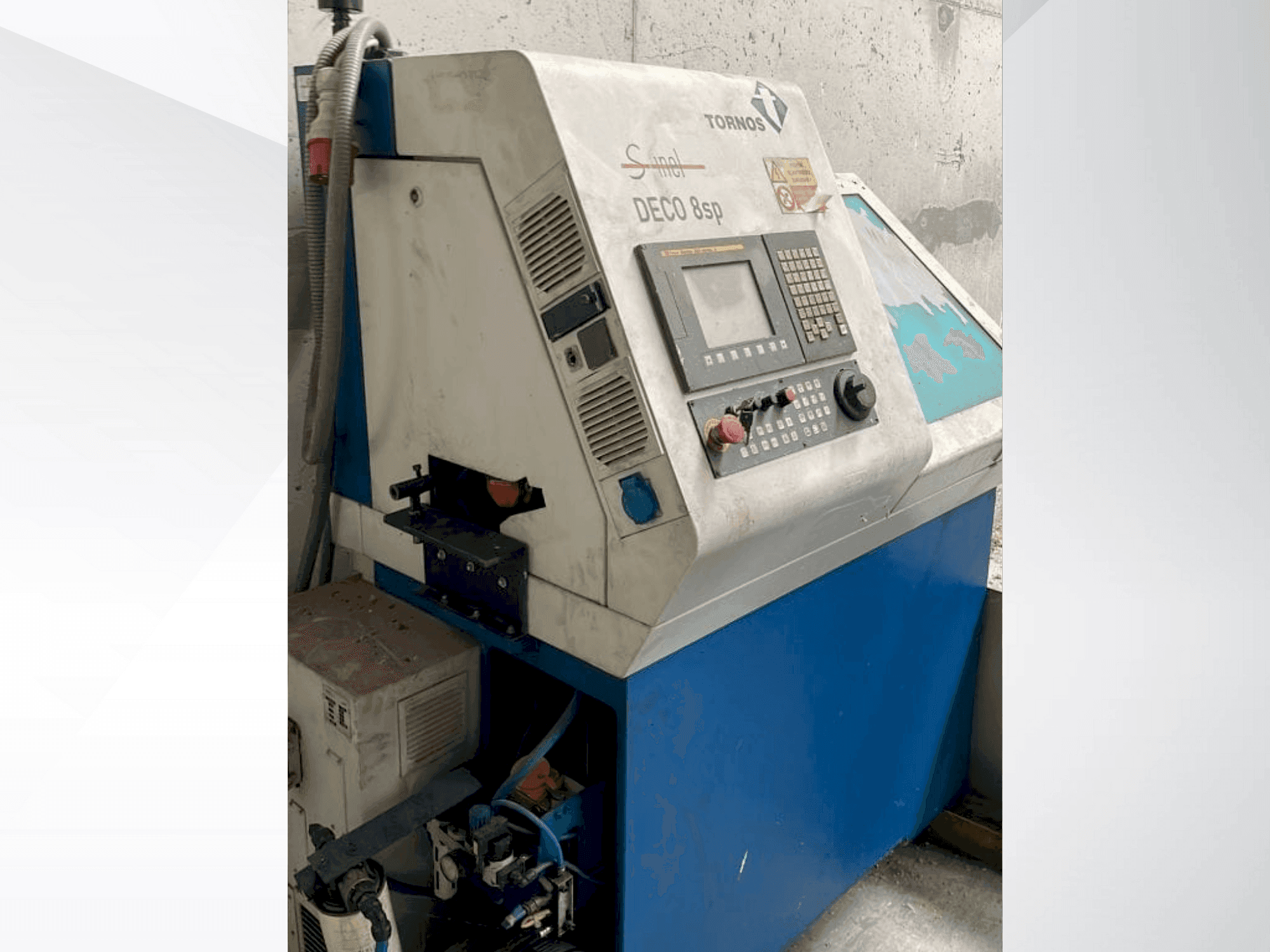 Front view of TORNOS DECO 8sp  machine