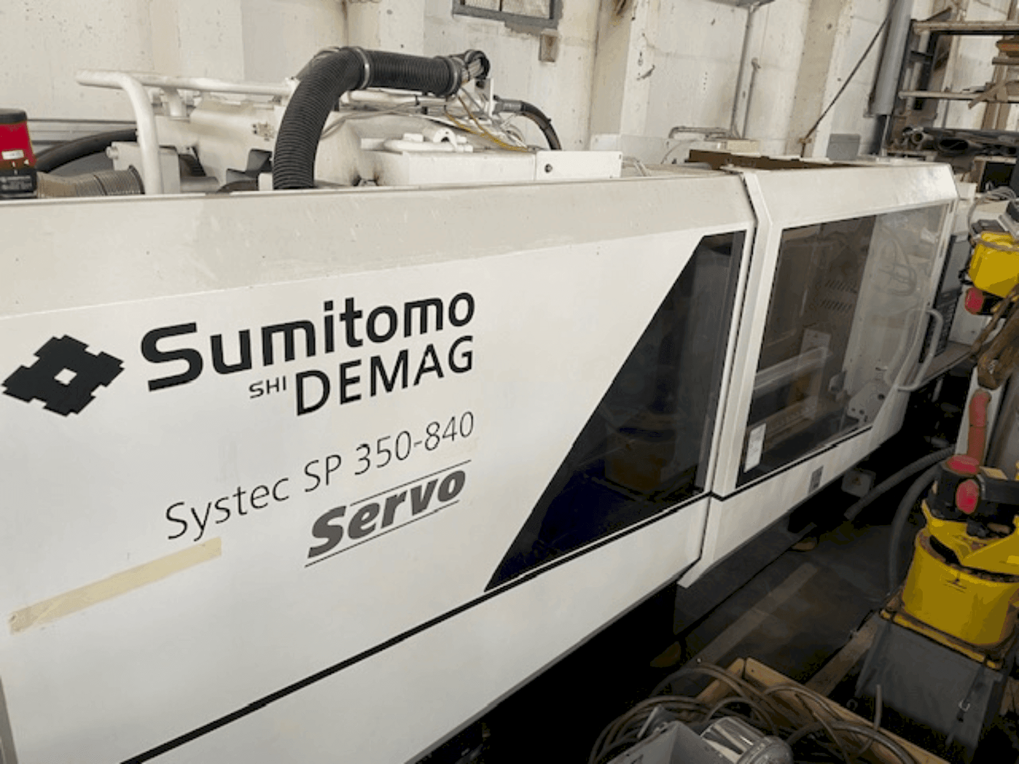 Front view of SUMITOMO SHI DEMAG Systec SP 350/720-840  machine